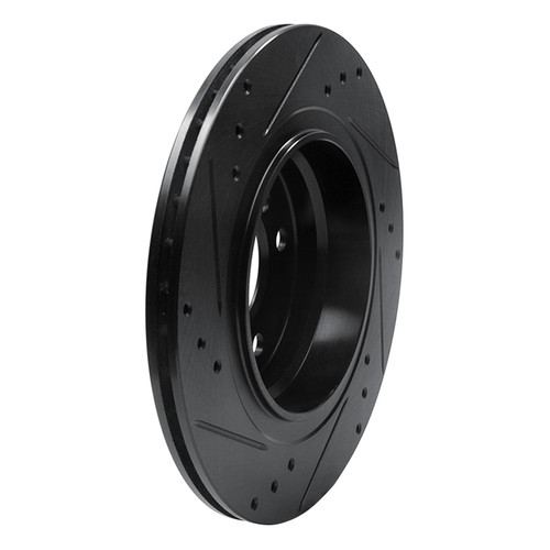 DFC Rotors-Drilled and Slotted-Black with 5000 Advanced Brake Pads includes Hardware for 1999-2006 BMW (323i, 325Ci, 325i, 328Ci) 8512-31313