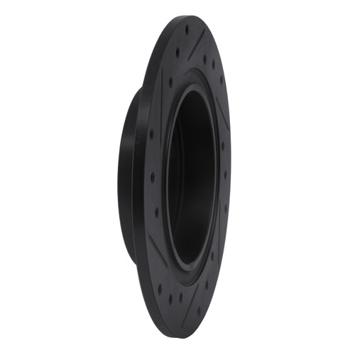 DFC Rotors-Drilled and Slotted-Black with 5000 Advanced Brake Pads for 1987-1992 Chevrolet/Geo/Toyota (Nova, Prizm, Corolla) 8502-76023