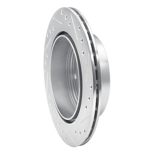 DFC Rotors-Drilled and Slotted-Silver with 5000 Advanced Brake Pads for 1993-2001 INFINITI (J30, Q45) 7502-68004