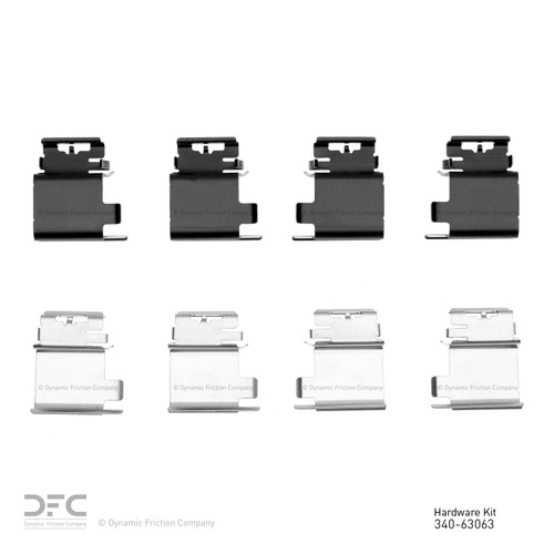 DFC Rotors with 5000 Advanced Brake Pads includes Hardware for 2020-2022 Ford (Transit-150, Transit-250, Transit-350, Transit-350 HD)