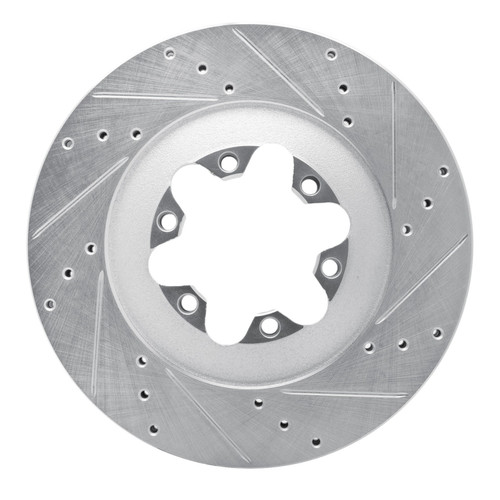DFC Rotors-Drilled and Slotted-Silver with 5000 Advanced Brake Pads for 2009-2012 Chevrolet/GMC (Colorado, Canyon) 7502-48060