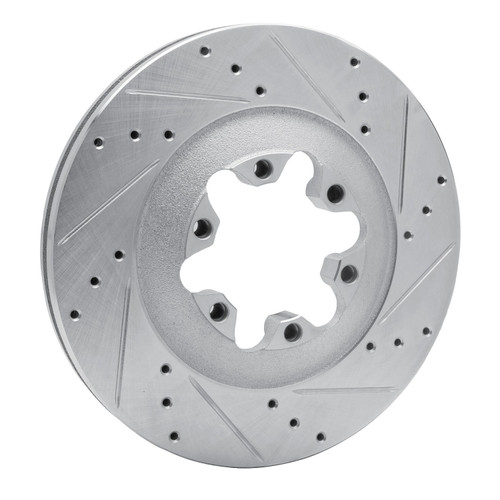 DFC Rotors-Drilled and Slotted-Silver with 5000 Advanced Brake Pads for 2009-2012 Chevrolet/GMC (Colorado, Canyon) 7502-48060