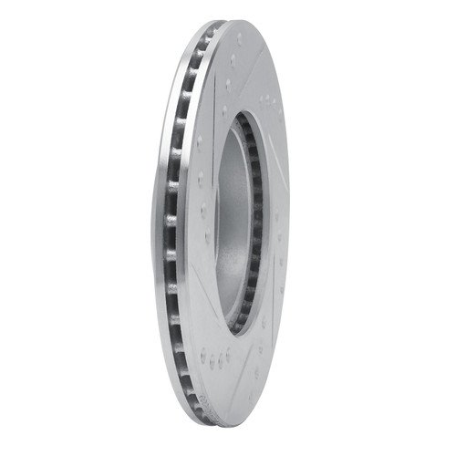 DFC Rotors-Drilled and Slotted-Silver with 5000 Advanced Brake Pads for 1984-1987 Toyota (Corolla) 7502-76191