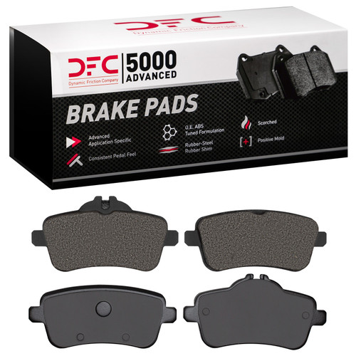 DFC GEOMET Rotors with 5000 Advanced Brake Pads for 2012-2020 Mercedes-Benz (CLA45 AMG, GLA45 AMG, SLC43 AMG, SLK55 AMG) 9502-63127