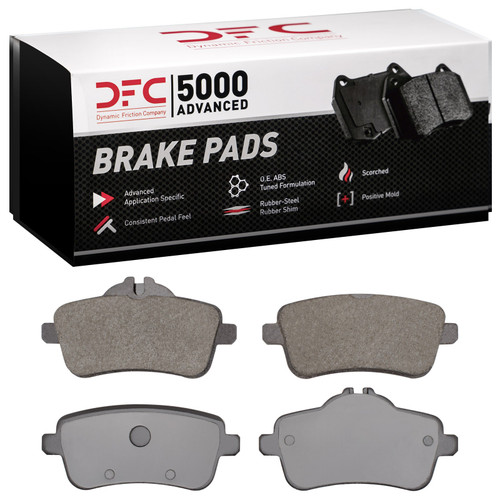 DFC Geospec Rotors with 5000 Advanced Brake Pads includes Hardware for 2012-2018 Mercedes-Benz (GLE300d, GLE350, GLE350d, GLE400) 4512-63228