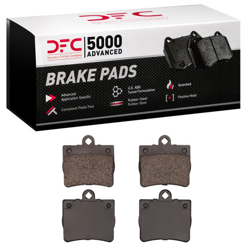 DFC Rotors with 5000 Advanced Brake Pads for 1994-1998 Mercedes-Benz (C220, C230, C280) 6502-63232