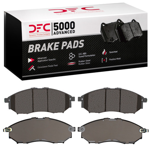 DFC Rotors with 5000 Advanced Brake Pads for 2005-2013 INFINITI (FX35, FX37, FX45) 6502-68072