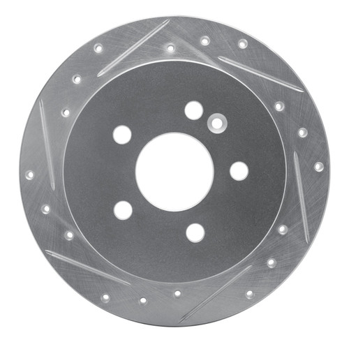 DFC Rotors-Drilled and Slotted-Silver with 5000 Euro Ceramic Brake Pads for 1998-2005 Mercedes-Benz (ML320, ML350, ML430) 7602-63065