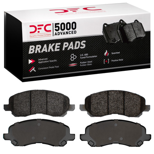 DFC Rotors with 5000 Advanced Brake Pads for 2007-2017 Dodge/Mitsubishi (Caliber, Lancer) 6502-40194