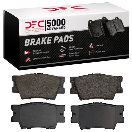 DFC Rotors with 5000 Advanced Brake Pads for 2012-2018 Lexus/Toyota (ES300h, ES350, Avalon, Camry) 6502-76506