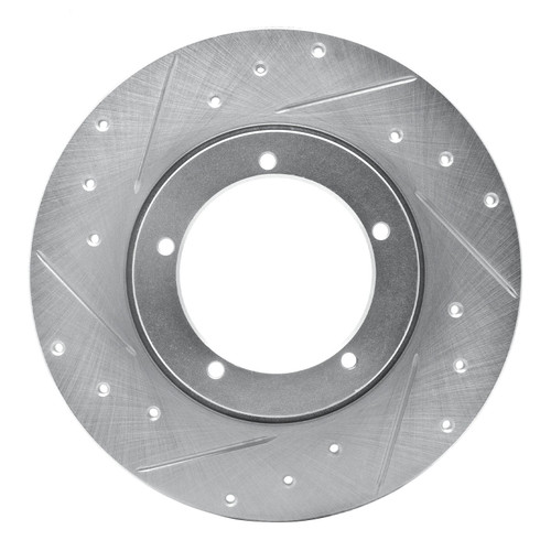 DFC Rotors-Drilled and Slotted-Silver with 5000 Euro Ceramic Brake Pads for 1965-1976 Porsche (911, 912) 7602-02000