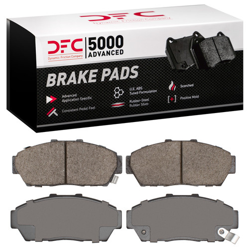 DFC GEOSPEC Rotors with 5000 Advanced Brake Pads for 1993-2001 Acura/Honda (Integra, Civic) 4502-59098