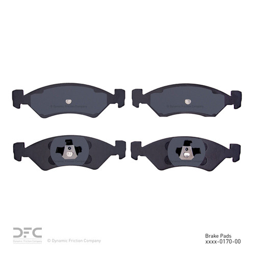 DFC Rotors with 5000 Advanced Brake Pads for 1985-1989 Dodge/Plymouth (Aries, Shadow, Reliant, Sundance) 6502-40094