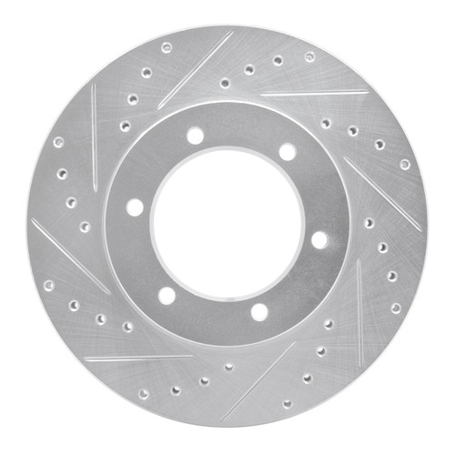 DFC Rotors-Drilled and Slotted-Silver with Ultimate Duty Performance Brake Pads for 1991-1998 Toyota (4Runner, T100) 7402-76009