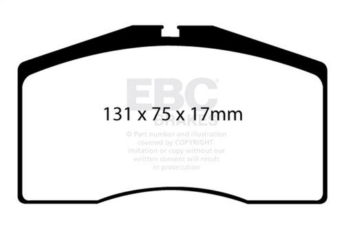 EBC 93-95 Porsche 911 (964) 3.6 Turbo Redstuff Front Brake Pads