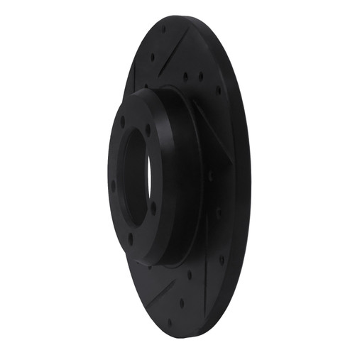 DFC Rotors-Drilled and Slotted-Black with 5000 Advanced Brake Pads for 1975-1983 Toyota (Pickup) 8502-76095