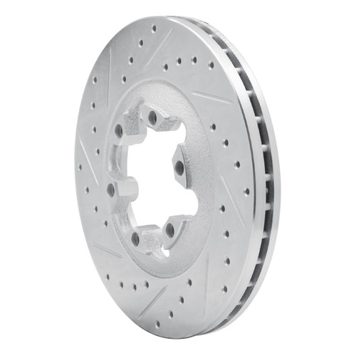 DFC Rotors-Drilled and Slotted-Silver with 5000 Advanced Brake Pads for 2004-2008 Chevrolet/GMC/Isuzu (Colorado, Canyon, i-280, i-290)