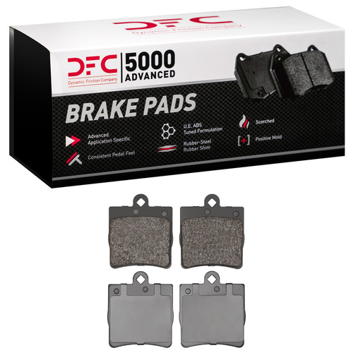 DFC Rotors with 5000 Advanced Brake Pads for 1996-2015 Chrysler/Mercedes-Benz (Crossfire, C230, C240, C280) 6502-63180