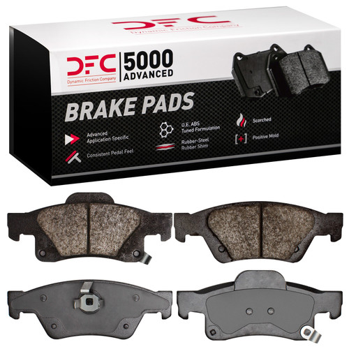 DFC Rotors with 5000 Advanced Brake Pads for 2011-2022 Dodge/Jeep (Durango, Grand Cherokee, Grand Cherokee WK) 6502-42061