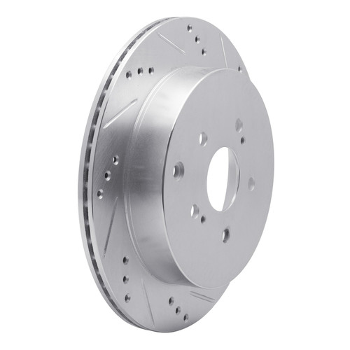 DFC Rotors-Drilled and Slotted-Silver with 5000 Advanced Brake Pads for 2009-2017 Suzuki (Grand Vitara) 7502-01021