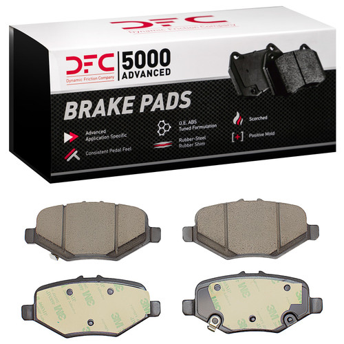DFC GEOSPEC Rotors with 5000 Advanced Brake Pads for 2013-2019 Ford (Police Interceptor Sedan, Police Interceptor Utility, Taurus)