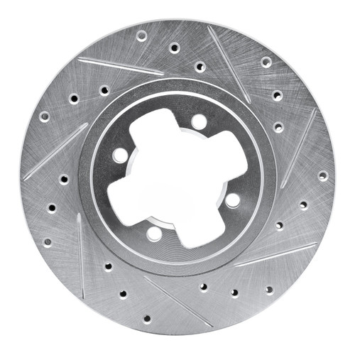 DFC Rotors-Drilled and Slotted-Silver with 5000 Advanced Brake Pads for 1984 Nissan (Maxima) 7502-67138