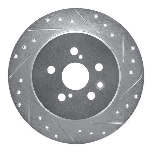 DFC Rotors-Drilled and Slotted-Silver with 5000 Advanced Brake Pads for 1990-1992 Toyota (Celica) 7502-76033
