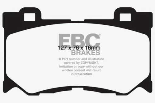 EBC 08-15 Infiniti G37 3.7 Greenstuff Front Brake Pads