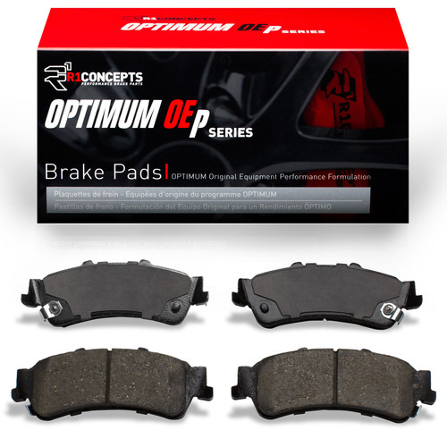 R1 Optimum Oe Pads for 1999-2011 Cadillac/Chevrolet/GMC (DeVille, DTS, Astro, Avalanche 1500) 2551-0792-00