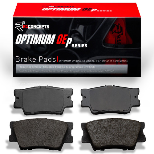 R1 Optimum Oe Pads for 2006-2024 Lexus/Pontiac/Toyota (ES300h, ES350, HS250h, Vibe) 2551-1632-00