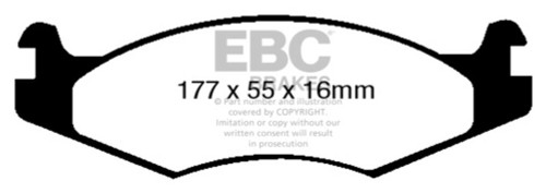 EBC 92-03 Am General H1 Greenstuff Front Brake Pads