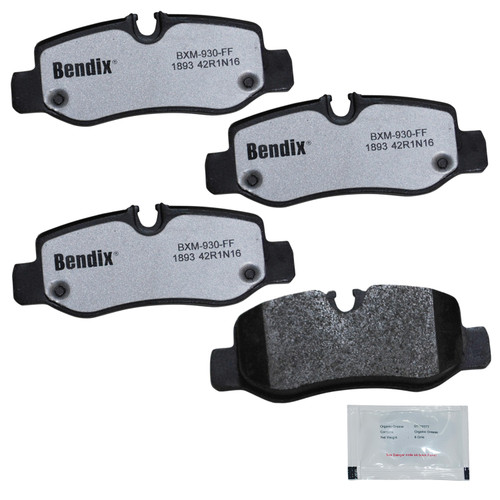 Fleet Metlok Brake Pads MKD1893FM - front view