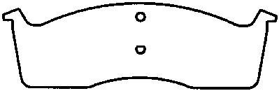 Fleet Metlok Brake Pads MKD591FM - back view