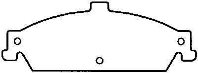 Fleet Metlok Brake Pads MKD727FM - back view
