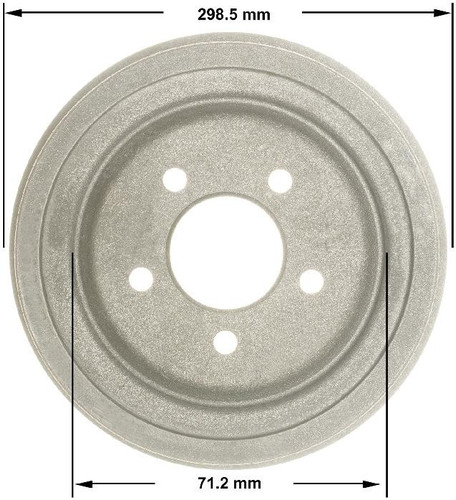 Brake Drum for 1991-2009 Ford/Mazda (Explorer, Ranger, Navajo, B2300) PDR0810 - front view