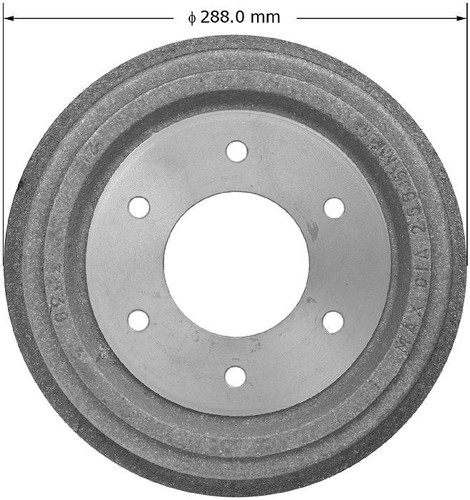 Brake Drum for 1969-1981 Nissan (620, 720, 521 Pickup, 620 Pickup) PDR0374 - front view