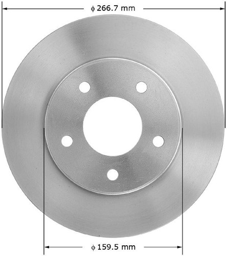 Disc Brake Rotor for 1988-1996 Buick/Chevrolet/Oldsmobile (Regal, Lumina, Monte Carlo, Cutlass Supreme) PRT1400 - front view