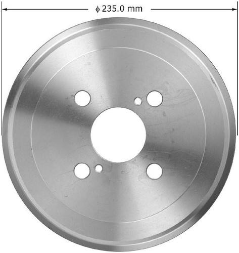 Brake Drum for 1986-1992 Geo/Toyota (Prizm, Celica, Corolla) PDR0515 - front view