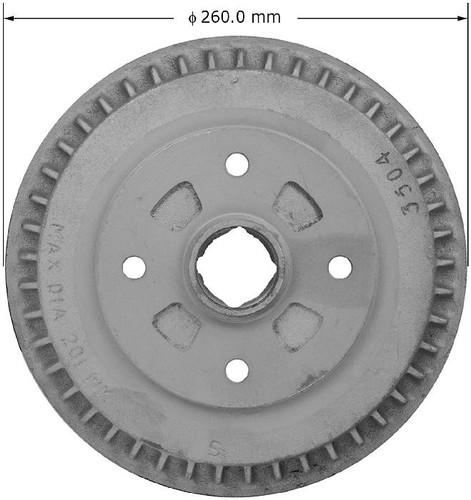 Brake Drum for 1983-1987 Mazda (626) PDR0475 - front view