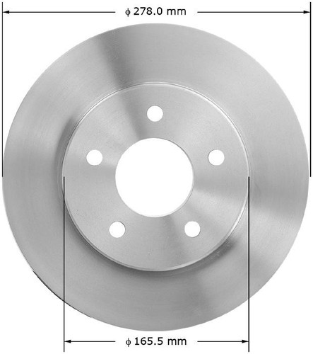 Disc Brake Rotor for 1994-1999 Buick/Chevrolet/Oldsmobile (Regal, Lumina, Monte Carlo, Cutlass Supreme) PRT1908FC - front view
