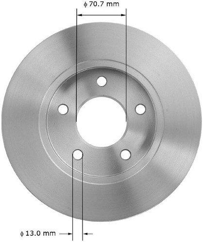 Disc Brake Rotor for 1994-1999 Buick/Chevrolet/Oldsmobile (Regal, Lumina, Monte Carlo, Cutlass Supreme) PRT1908FC - back view
