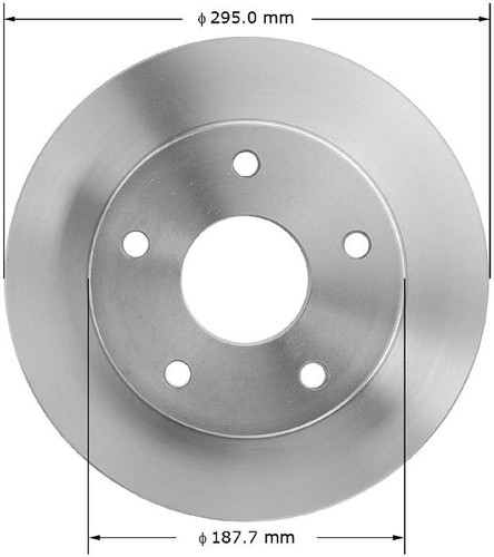 Disc Brake Rotor for 1994-1999 Dodge (Ram 1500) PRT1940 - front view