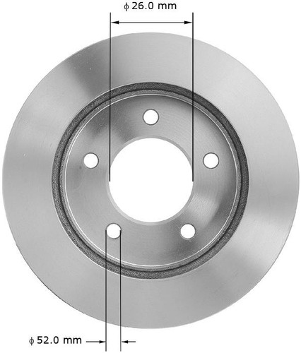 Disc Brake Rotor for 1997-2004 Ford (F-150, F-150 Heritage) PRT5146 - back view