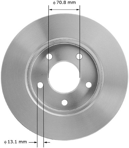 Disc Brake Rotor for 1992-2002 Buick/Cadillac/Oldsmobile (Park Avenue, Riviera, Allante, DeVille) PRT1792 - back view