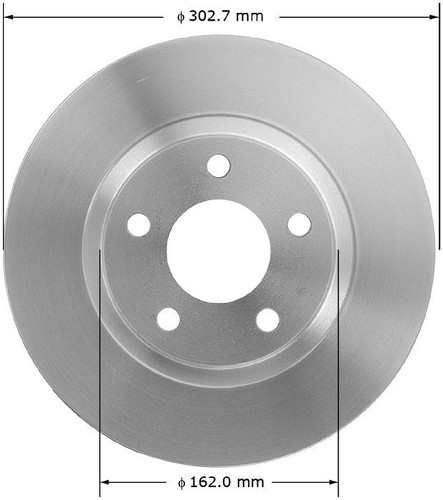 Disc Brake Rotor for 1997-2005 Buick/Cadillac/Chevrolet (LeSabre, Park Avenue, Riviera, DeVille) PRT5150 - front view