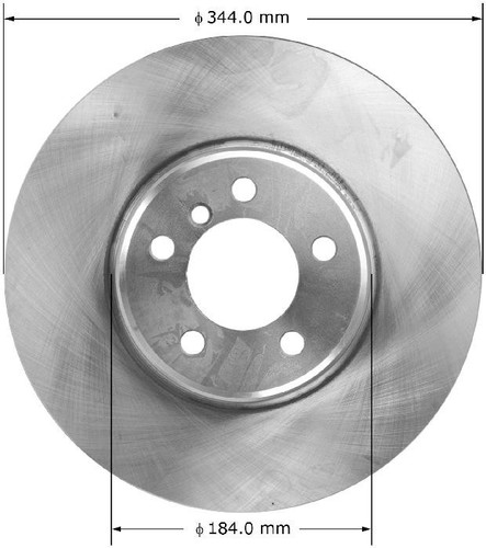 Disc Brake Rotor for 2003-2005 Land Rover (Range Rover) PRT5599 - front view