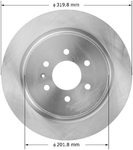 Disc Brake Rotor for 2004-2009 Cadillac (SRX) PRT5772 - front view