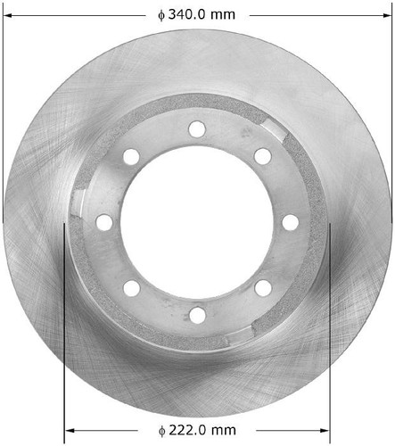 Disc Brake Rotor for 2005-2012 Ford (F-350 Super Duty, F-450 Super Duty, F-550 Super Duty) PRT5630 - front view