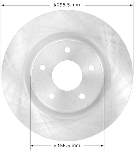 Disc Brake Rotor for 2007-2013 Nissan (Altima) PRT5720 - front view