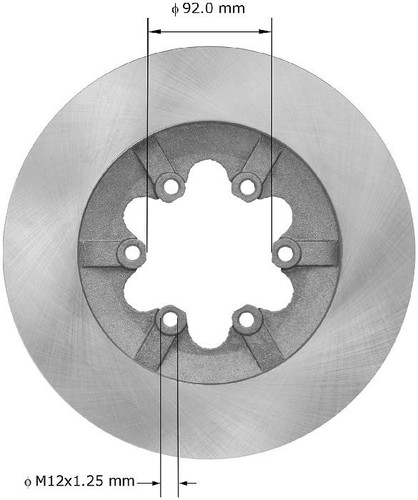 Disc Brake Rotor for 2009-2012 Chevrolet/GMC (Colorado, Canyon) PRT5906 - back view